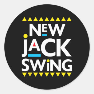 Jack Swing 90s R&amp;b Hip Hop  Classic Round Sticker