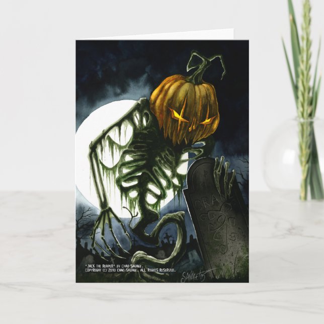 Jack the Reaper Greeting Card (Front)