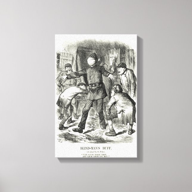 Jack the Ripper - Blind Man's Buff, 1888 Canvas Print (Front)