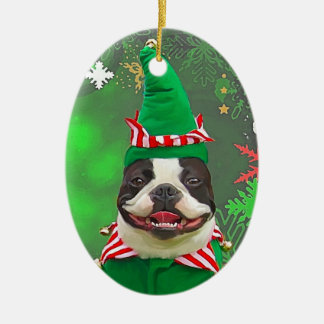 jack the xmas elf ceramic tree decoration