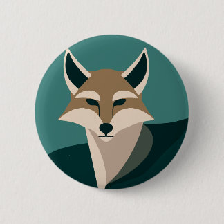 Jackal 6 Cm Round Badge
