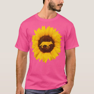 Jackal For Women Men Coyote Wolf Animal Sunflower T-Shirt