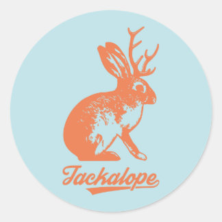 Jackalope ステッカー（大６枚入り） classic round sticker