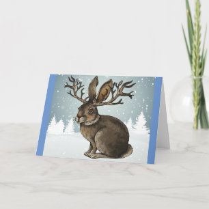 Jackalope Blank Note Card