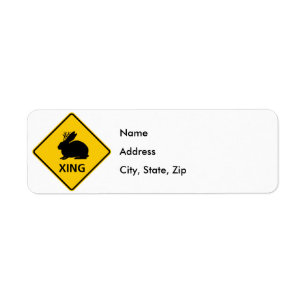 Jackalope Crossing Highway Sign