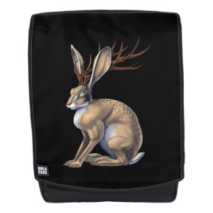 Jackalope Cryptid Animal Backpack