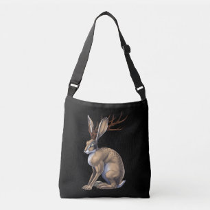 Jackalope Cryptid Animal Crossbody Bag