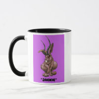 Jackalope “Jackie” Cryptid coffee mug