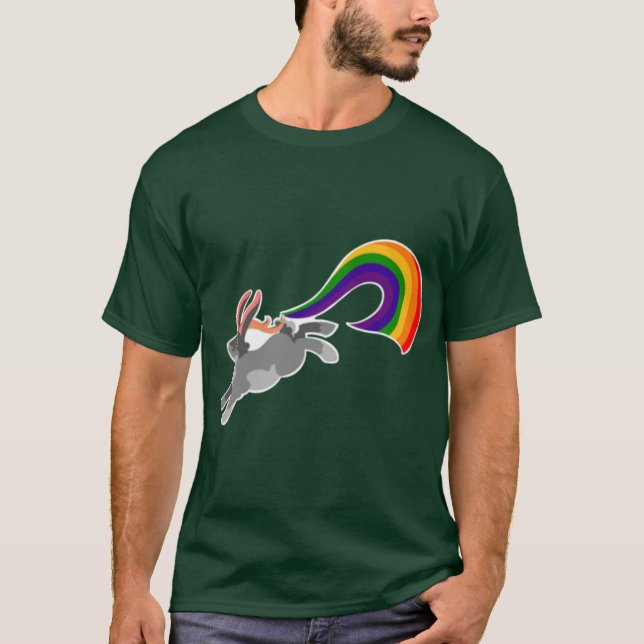Jackalope Pride Rainbow girl T-Shirt (Front)