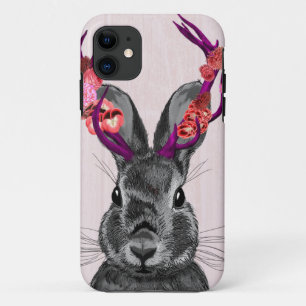 Jackalope with Pink Antlers 2 iPhone 11 Case