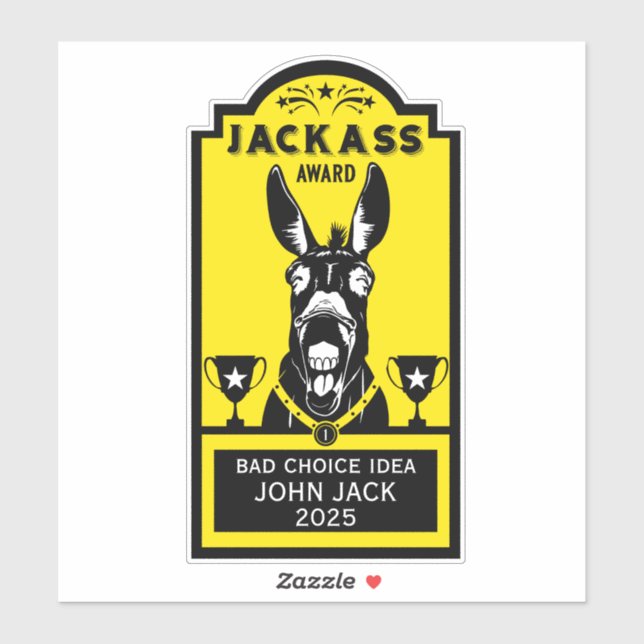 Jackass Award (Sheet)