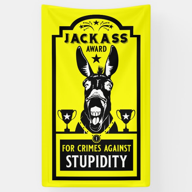 Jackass Award Banner (Vertical)