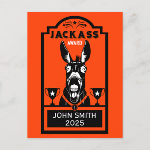 Jackass Award Postcard