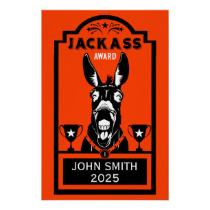 Jackass Award Poster