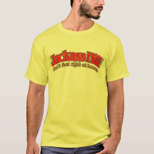 Jackass Hill red arc shirt (Front)