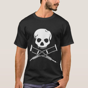 Jackass Skull And Crutches Logo  T-Shirt