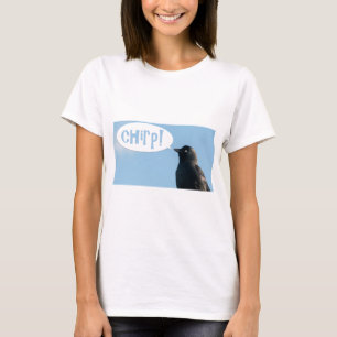 Jackdaw (Corvus monedula) says chirp. T-Shirt
