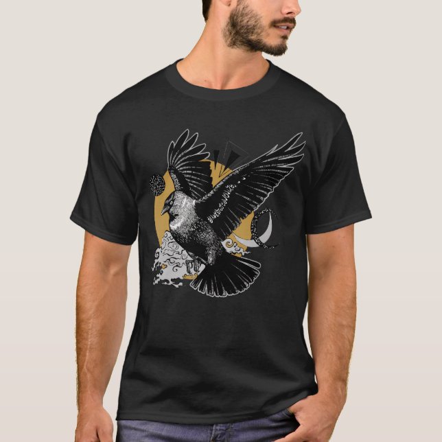 Jackdaw Gold Moon T-Shirt (Front)