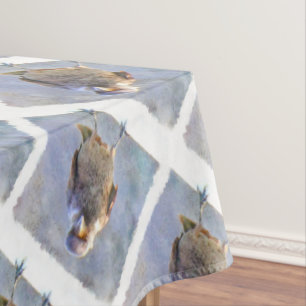 Jackdaw Watercolor Tablecloth