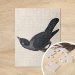Jackdaw | William Lewin Jigsaw Puzzle<br><div class="desc">Jackdaw (before 1790) | William Lewin’s Jackdaw is a refined and detailed painting showcasing a black jackdaw perched on a branch against a minimalist neutral background. The artwork highlights the bird’s glossy feathers and intelligent expression with meticulous attention to detail. The simplicity of the setting draws focus to the jackdaw’s...</div>
