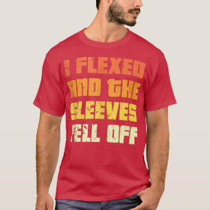 Jacked Bodybuilder I Fleed And The Sleeves Fell Of T-Shirt