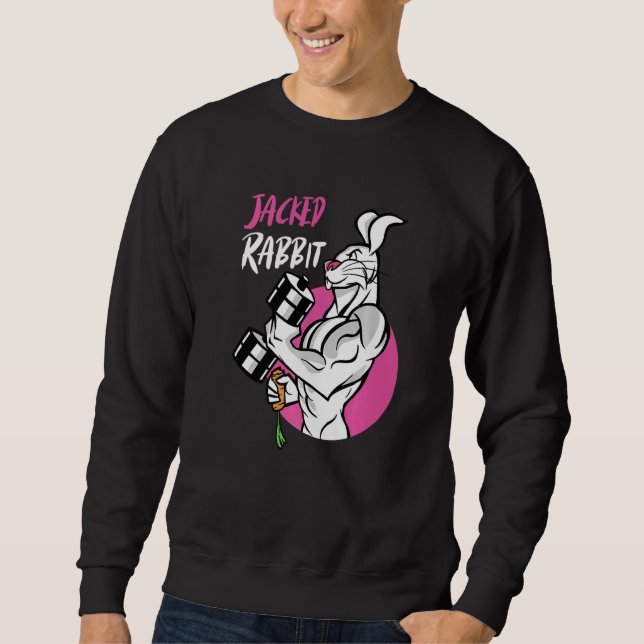 Jacked Rabbit Gym Rabbit Jumpy Rabbits Premium Sweatshirt (Front)