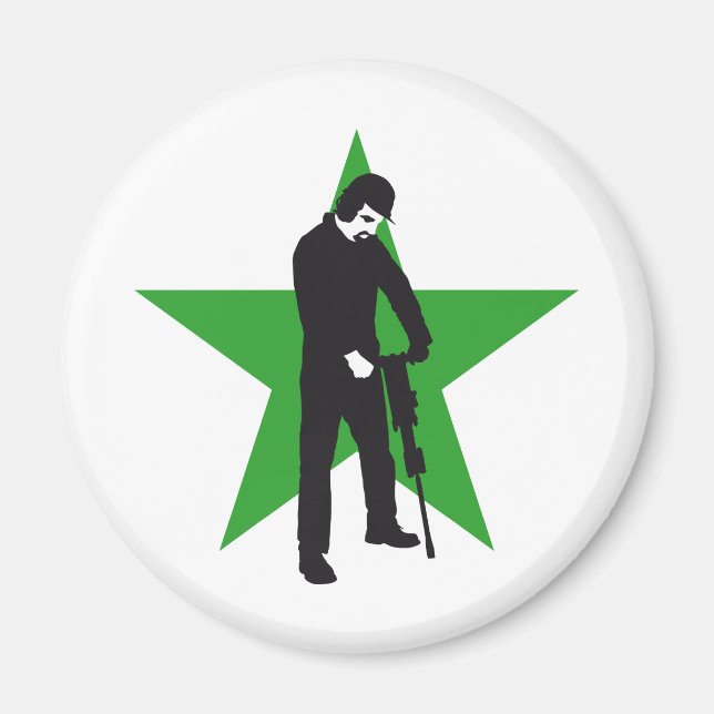 jackhammer worker magnet (Front)