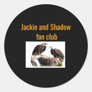 Jackie And Shadow Fan Club Eagles Classic Round Sticker