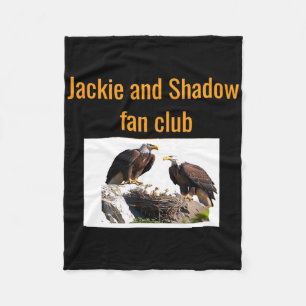 Jackie And Shadow Fan Club Eagles Fleece Blanket