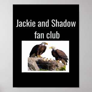 Jackie And Shadow Fan Club Eagles Poster