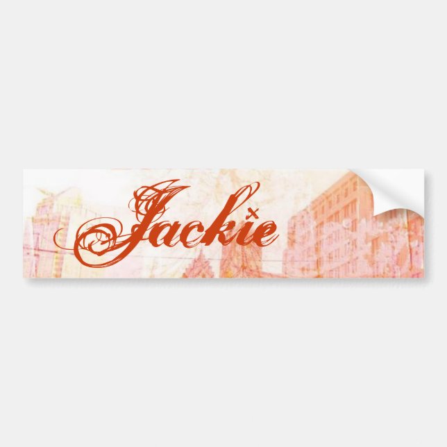 Jackie Bumper Sticker (Front)