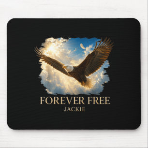 Jackie Forever Big Bear Bald Eagle Tribute Mouse Pad