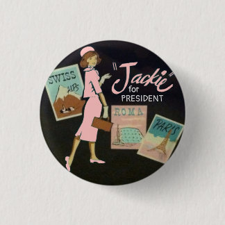 Jackie Kennedy for President 3 Cm Round Badge