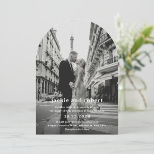 Jackie Photo Modern Wedding Invitation