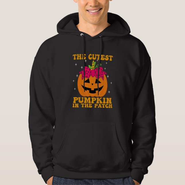 JackOLantern Halloween Pumpkin Unicorn Girl Toddle Hoodie (Front)
