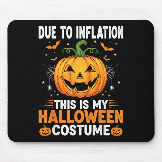 Jackolantern Pumpkin Funny Halloween Costume Men W Mouse Pad (Front)