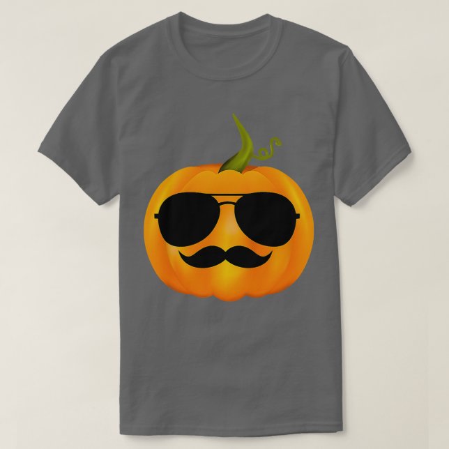 Jackolantern Pumpkin Sunglasses T-Shirt (Design Front)
