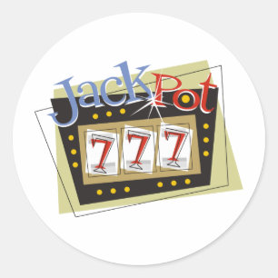 Jackpot Classic Round Sticker