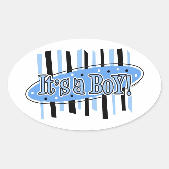 Jackpot It's A Boy Sticker (Front)