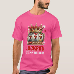 JACKPOT! IT'S MY BIRTHDAY Women's Slot Machines Bi T-Shirt