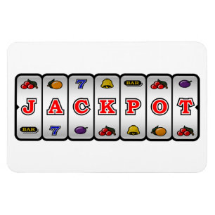 Jackpot Slot Machine Magnet (light)
