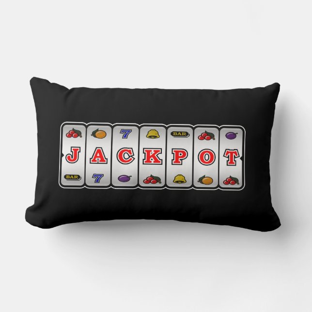 Jackpot Slot Machine Pillow (inverse) (Front)