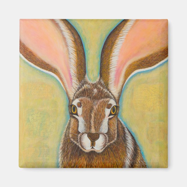 Jackrabbit desert magnet (Front)