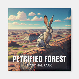 Jackrabbit in Petrified Forest National Park Magnet