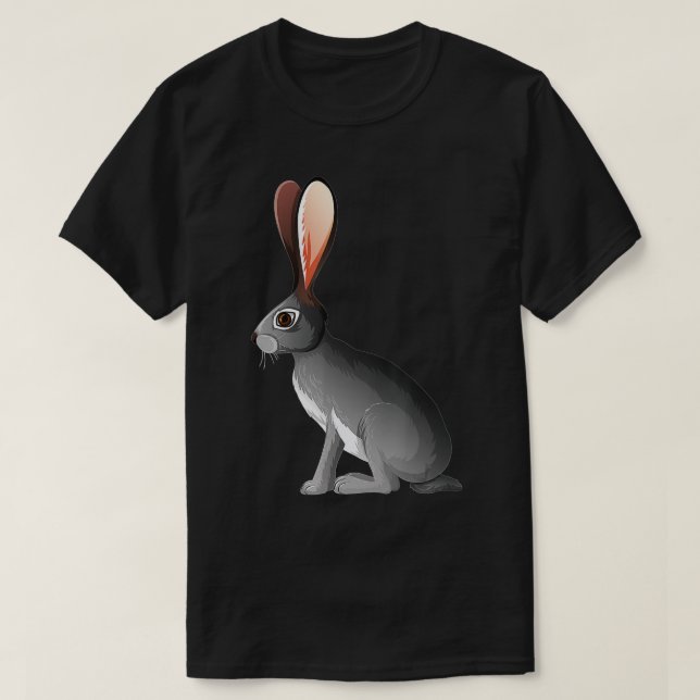 Jackrabbit - Rabbit with Big Ears  T-Shirt (Design Front)