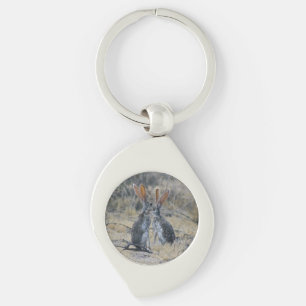 Jackrabbits Metal Keychain