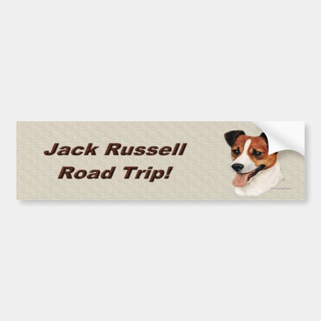 jackrussell2_bumpersticker bumper sticker (Front)