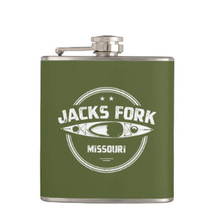 Jacks Fork River Missouri Kayaking Hip Flask