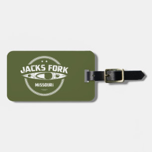 Jacks Fork River Missouri Kayaking Luggage Tag