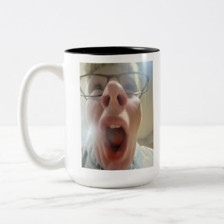 Jackson being sussy Two-Tone coffee mug
